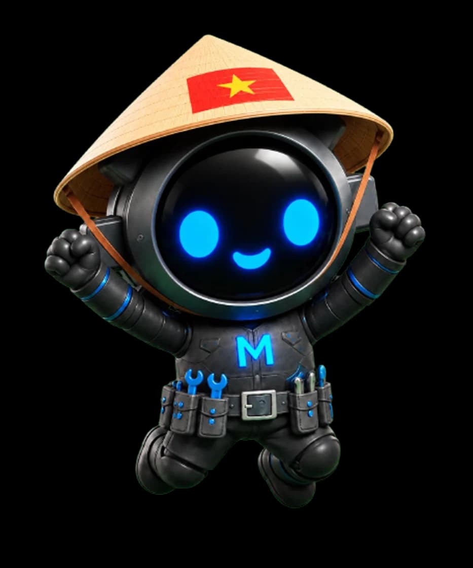 Linh vật Mua Việt Nam nhảy lên vui mừng
